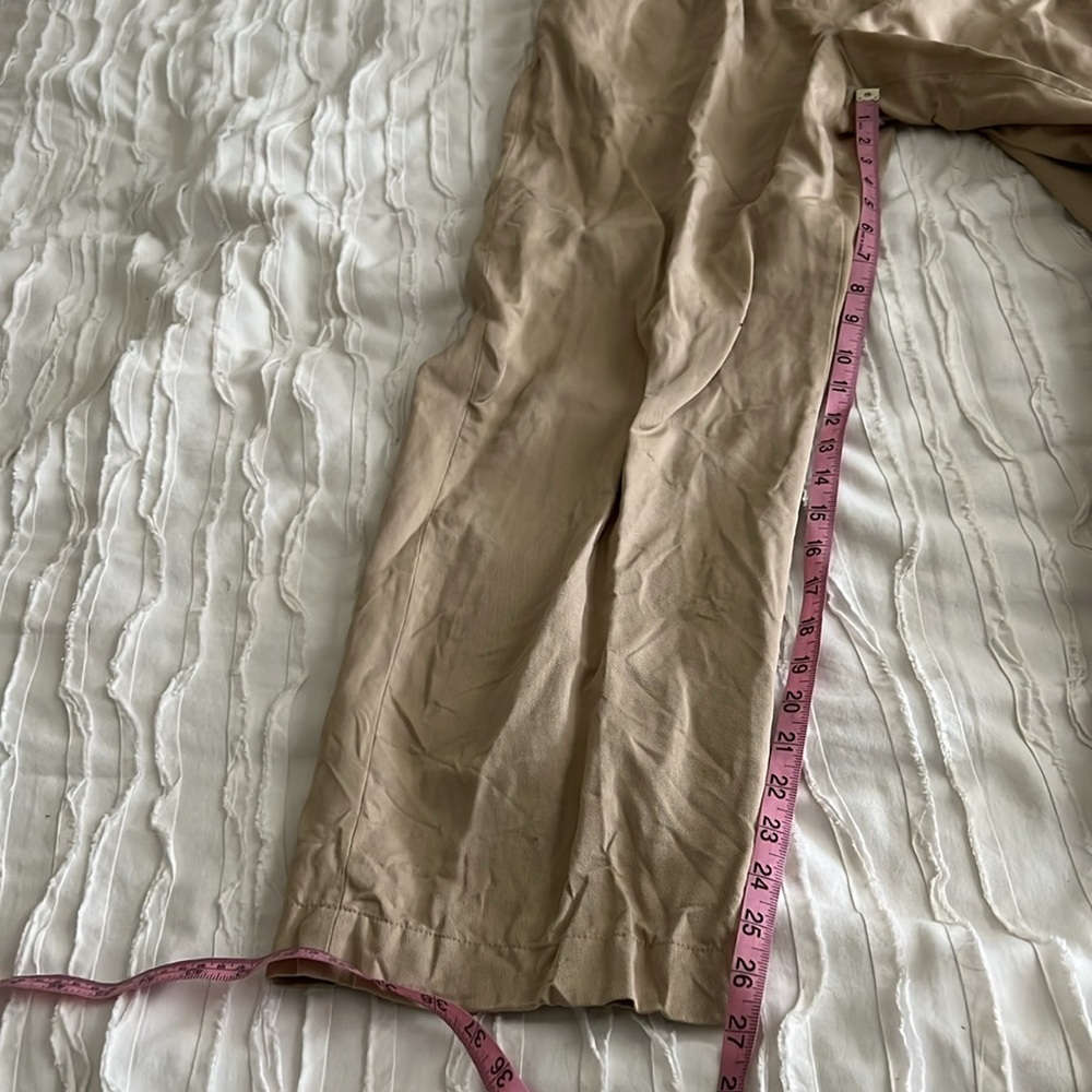 & Other Stories Khaki Pants with Belt - Picture 5 of 9